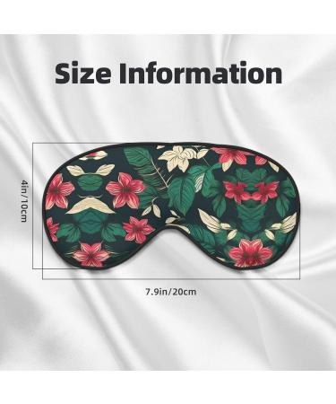 Buy Flower Leaf Print Unisex Sleeping Eye Mask - Soft Comfortable Light-Blocking - Perfect for Travel & Sleep - Buy Online on GoSupps.com