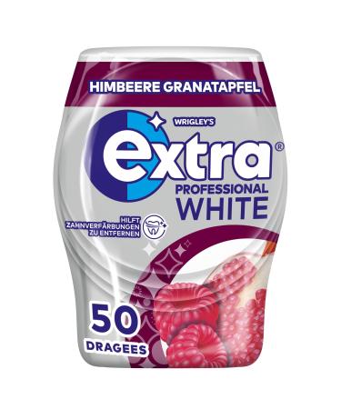 Extra Professional White Chewing Gum Raspberry Pomegranate 50 Dragees Raspberry Pomegranate 50 pieces (1 pack)