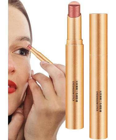 Eyeshadow Stick Waterproof Eyeliner Pencil Smudge-Proof Cream Eyeshadow 3-Color Smudge-Proof Eyeshadow Stick Glitter Eyeshadow Stick for Users - Buy Online on GoSupps.com