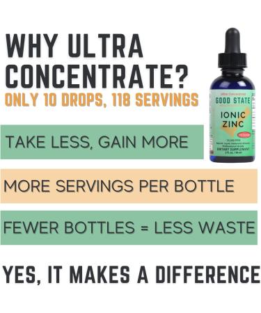 Good State Ionic Liquid Zinc Ultra Concentrate - High Absorption Formula - Buy Online on GoSupps.com