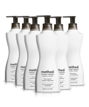 Method Gel Hand Wash Citrus Grove Biodegradable Formula 12 fl oz (Pack of 6)