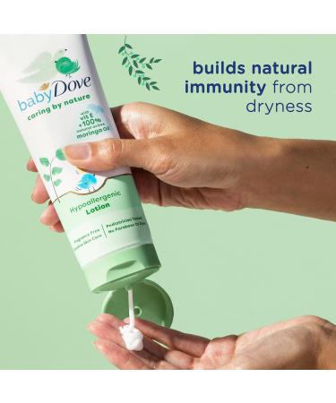 Dove Baby Oil & Lotion Set - Hypoallergenic Moringa & Vitamin E Fragrance Free 8 Oz Each - Nourishing Skincare for Babies - Buy Online on GoSupps.com