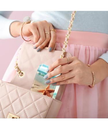 Travel Lipstick Organizer Case - Portable Makeup Bag with Mirror | Starfish Ocean Design for Beach Lovers - Buy Online on GoSupps.com