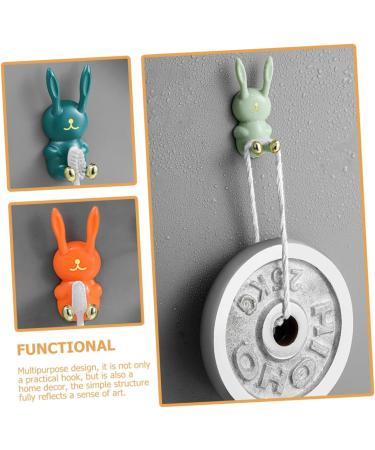 Zerodeko 8 pc Hasennail-Free Hook Connector Holder - Brass Rabbit Wall Hooks & ABS Toothbrush Holders for Kids | International Shipping - Buy Online on GoSupps.com