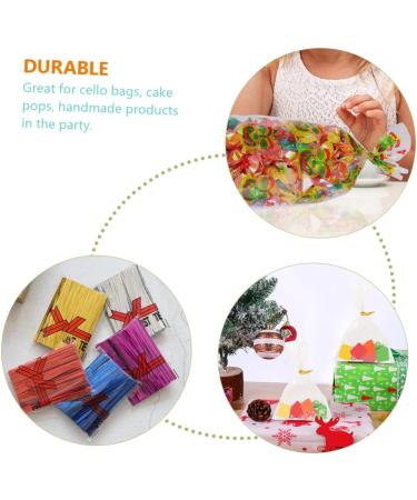 NUOBESTY 12 Packs Color Tie Lollipop Tie Wire Reusable Ties Bun Candy Bars Sandwich Garbage Ties Bag Ties Twisty Ties Tie Metal Binding Ties Bread Loaf Bags Iron Wire Tie The Line Kink As Shownx2pcs 10x0.4cmx2pcs - Buy Online on GoSupps.com