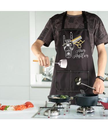 TOBGBE Hair Hustler Apron - Adjustable Cosmetologist & Barber Apron with Pockets | Perfect Hair Stylist Gift - Buy Online on GoSupps.com