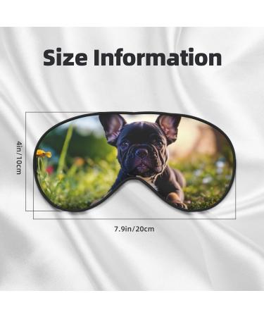 Cute Black Pug Dog Print Soft Eye Mask | Sleep Mask for Women & Men | Travel Comfort - Buy Online on GoSupps.com