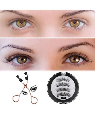 Magnetic Eyelashes Without Eyeliner False Eyelashes without Eyeliner 3D Magnetic Eyelashes Natural Looking Eyelash Applicator Tool - Buy Online on GoSupps.com