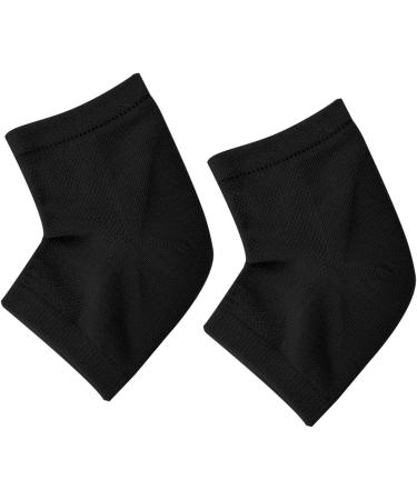 Toeless Gel Heel Sock Heel Protective Socks Muscle Fatigue Prevent Getting Hot for Foot Fatigue Keep Dry (Black) - Buy Online on GoSupps.com