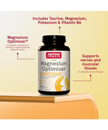 Jarrow Formulas Magnesium Optimizer - 200 Tablets for Optimal Health - Buy Online on GoSupps.com
