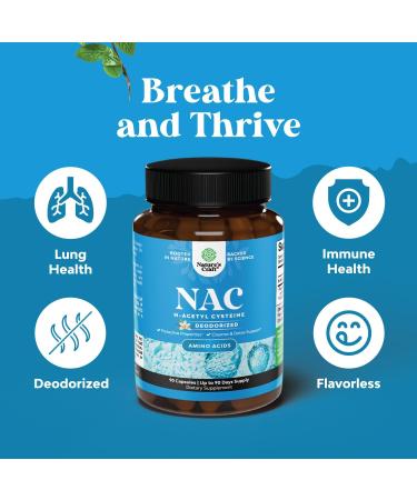 NAC Supplement N-Acetyl Cysteine 600mg - Vegan High Absorption Capsules for Liver Detox Lung Health & Immunity Support | 180 Servings - Buy Online on GoSupps.com