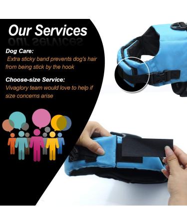 Vivaglory Ripstop Dog Rescue Vest - Improved Buoyancy & Visibility for Small to Medium Dogs Blue XXS 28-35cm - Ideal for Boating & Water Safety - Buy Online on GoSupps.com