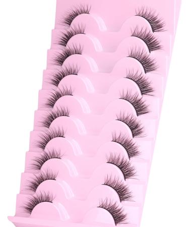 Ruairie Wispy Cat Eye Half Lashes - 10 Pairs of Natural Look False Eyelashes - Buy Online on GoSupps.com