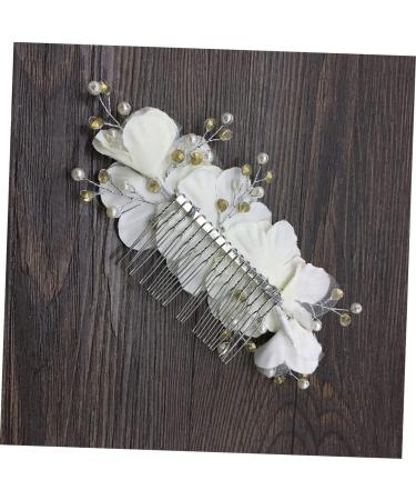 Didiseaon Wedding Hair Accessories Hair Side Combs Rhinestones Hair Comb Bridal Hair Comb Bridal Hair Accessories Bridal Side Combs White Korean Bridesmaid Headgear - Buy Online on GoSupps.com