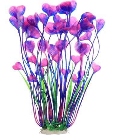 JIH Plastic Aquarium Plants 15.6 Inch (2 Pcs) Purple - Fish Tank Decor - Buy Online on GoSupps.com