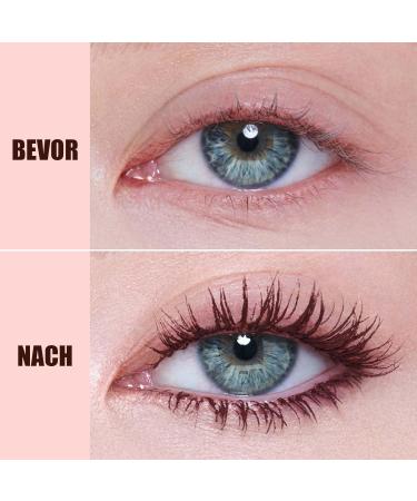  EONFAVE Brown Mascara for Definition and Volume Waterproof and Stain Resistant Brown Mascara Mascara for Eye Makeup Care and Hydration False Eyelashes Effect - Buy Online on GoSupps.com