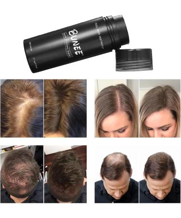 Bunee Hair Fibres - Hair Thickener - Hair Loss Coverage in 30 Seconds - 100% Natural Cotton Hair Powder Women and Men (Black 27.5g) - Buy Online on GoSupps.com