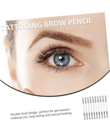 10pcs Crystal Lasting Pencils Eyebrow Tattooing Heads Tool Transparent Mutitool Brow End Holder - Buy Online on GoSupps.com