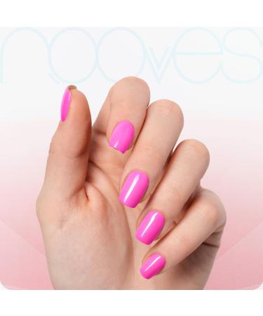  NOOVES NOOVES Nails - Premium Precursed Gel Nail Polish - Barbie Girl | Pink | Semi-Cured Gel Nail Strips | Semi-Permanent Gel Nail Stickers | Gel Nail Stickers - Buy Online on GoSupps.com