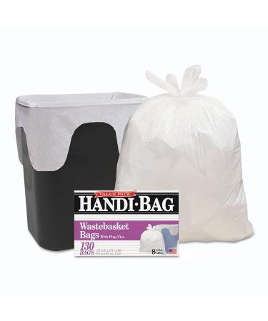 Handi-Bag : Handi-Bag Super Value Packs 8 Gallon .55mil 21-1/2 x 24 White 130 -:- Sold as 1 BX