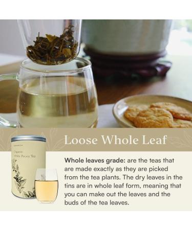 Araksa Organic White Peony Tea - Handcrafted Premium Thai White Tea | 1oz Tin Pack - Buy Online on GoSupps.com