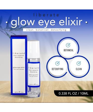 Glow Eye Elixir - Eye Serum for Dark Circles & Puffiness - Hydrating Under Eye Cream with Roller Ball Applicator - Smooth Fine Lines & Wrinkles - 0.338 Oz - Buy Online on GoSupps.com