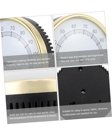 Happyyami Sauna Thermometer & Hygrometer Set - 2 Pack Moisture Measuring Tool for Accurate Temperature Monitoring - Durable ABS Material - Perfect for Home Saunas - Buy Online on GoSupps.com