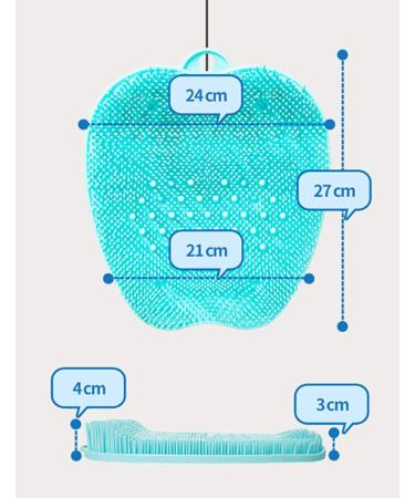 Proleo Footprint Foot Washing Mat - Exfoliating Dead Skin & Pedicure Brush for Improved Blood Flow - Buy Online on GoSupps.com