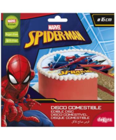 Dekora Spiderman Cake Topper - 16 cm Sugar-Free Edible Paper for International Shipping - Buy Online on GoSupps.com