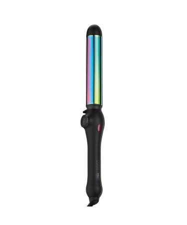 INFINITIPRO BY CONAIR Rainbow Titanium 1 1/4-inch Curling Wand, Straight wand produces flawless waves 1.25 Inch (Pack of 1)