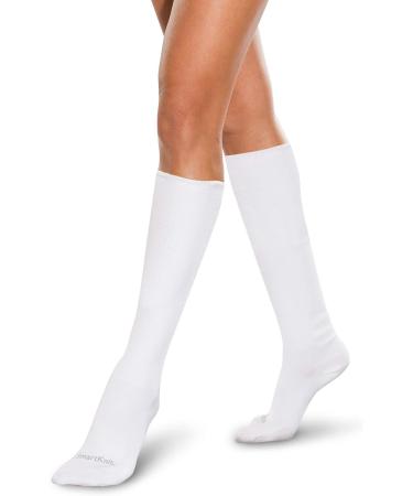 SmartKnit Seamless Over-The-Calf Socks 3-Pack for Diabetes, Arthritis, Sensitive Feet - Small (Black/White/Navy) - Buy Online on GoSupps.com