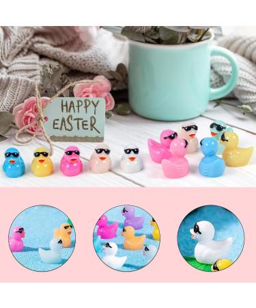 120Pcs Resin Mini Ducks Tiny Ducks Mini Resin Animals to Hide with Sunglasses Miniature Ducks for Dollhouse Crafts Garden Landscape Ornament Aquarium DIY Accessories Potted Decorations (10 Colors) Regular - Buy Online on GoSupps.com