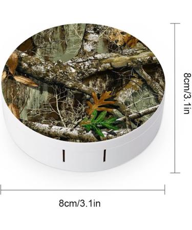 Bagea-Ka Autumn Hunting Tree Camo Contact Lens Case - Eye Care Kit with Mirror Tweezers & Solution Bottle for Outdoor Travel & Home - Buy Online on GoSupps.com