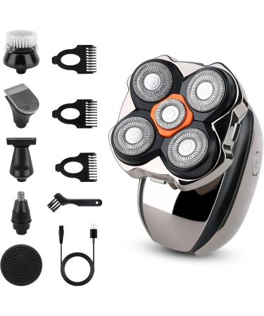New 5 Blades Magnetic Electric Shaver Set Easy Cleaning Save Time Upgraded IPX7 Waterproof Head Shaver LED Display USB-C Rechargeable Electric Razor Cordless Rotary Shaver with Pop-up Trimmer - Buy Online on GoSupps.com