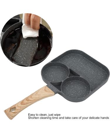 DIXII 3 Section Anti Sticking Frying Pan 3 in1 Divided Grill Pan for Cooking Omelets Burgers Bacon Pancakes Suitable for Gas Stove and Induction Stove Kitchen Utensils - Buy Online on GoSupps.com