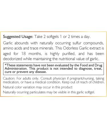 Coc March N.M.D Garlic Oil Supplement Odorless Garlic Extract from Whole Garlic, Immune Support & Microbiome Health, Clean Formula, Gluten & Dairy Free, Paleo & Keto Friendly, 50 Servings - Buy Online on GoSupps.com