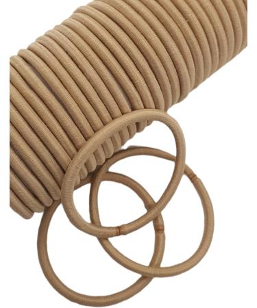 12 PCS Elastic Hair Bands 3mm Elastic Hair Ties Ponytail Holders Bulk Hair Ties No Metal Gentle Elastics for Women Men Girls Kids (Blonde Beige) - Buy Online on GoSupps.com