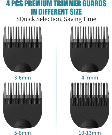 4 Professional Hair Trimmer Guards Cutting Guides Fits for Manscaped The Lawn Mower 3.0 Replacement Trimmer Guards Cutting Lengths from 1/8"-1/2" Inch Fit The Lawn Mower 3.0 Trimmer with Organizer - Buy Online on GoSupps.com