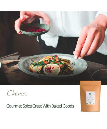 Organic Freeze Dried Chives 100g - Gourmet Quality Culinary Spice and Seasoning - Buy Online on GoSupps.com