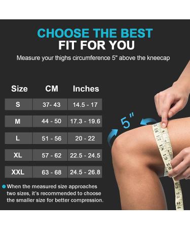 NEENCA Compression Knee Support Brace for Men & Women - Knee Pain Relief for Arthritis, Meniscus Tear, Swelling & Joint Inflammation - Medium Gray - Buy Online on GoSupps.com