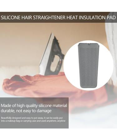 Buy Anti-Scald Silicone Hair Curling & Straightener Pad - Heat Resistant Travel Mat Pouch in Gray - Buy Online on GoSupps.com