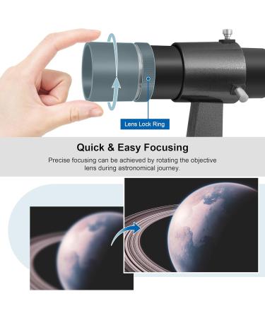 Alstar Finder Scope, 9x50 Finderscope a Bright Image and Comfortable Viewing for Astronomy Telescopes Fully Multi-Coated Optics Adjustable Bracket - Buy Online on GoSupps.com