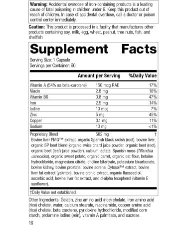 Standard Process Livaplex - Liver Health Support Supplement - 90 Capsules - Buy Online on GoSupps.com