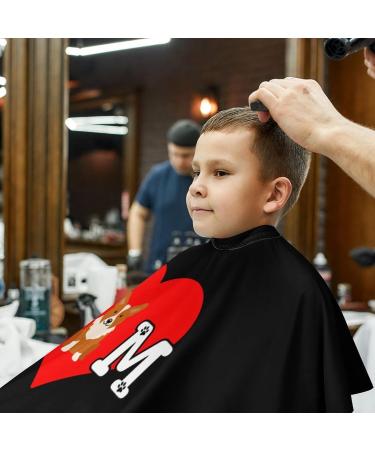 Corgi Dog Mom Heart Barber Cape | Funny Salon Hair Cutting Apron for Men & Women - International Shipping - Buy Online on GoSupps.com