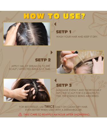 SALUBRITO 5% Biotin Minoxidil Hair Growth Oil 120ML - Hair Loss Treatment for Men & Women - Thickening & Regrowth Serum - Two Months Supply - Buy Online on GoSupps.com