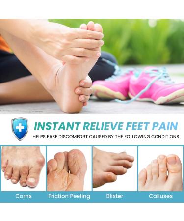10 Pairs Pinky Toe Protector - Silicone Toe Covers with Aloe Vera for Blisters & Hammer Toes | Comfort & Relief in Nude - Buy Online on GoSupps.com