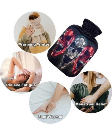 NAANLE ROCK SKULL 1L Transparent Hot Water Bottle | Handfoots Heating Bag for Pain Relief & Cold Therapy International Shipping Available - Buy Online on GoSupps.com