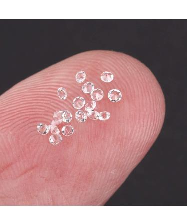rumoe 1440Pcs Micro Diamond DIY Nails Rhinestones Crystal Flat Back Non Rhinestones Need Glue Nail Art Decoration Cosmetics White - Buy Online on GoSupps.com