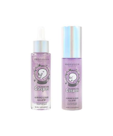 Profusion Cosmetics Ghoulish Glow Illuminating Face Primer Moisturizing and Refreshing Long Lasting Makeup Setting Spray Natural Look With Advanced Glowing Skin