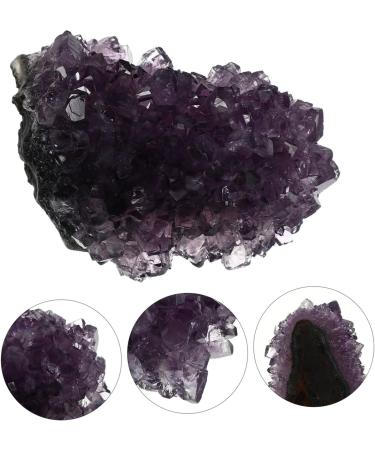 Abaodam 1pc Amethyst Rough Yoga Decor Crystal Cluster Natural Amethyst Cluster Decor Wand Desktop - Buy Online on GoSupps.com